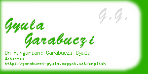 gyula garabuczi business card